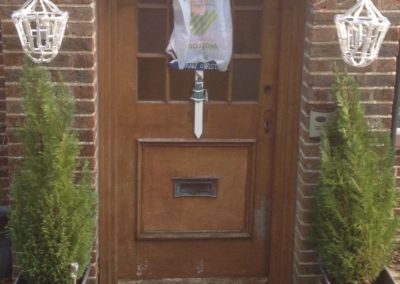 Bespoke Iroko front door 1